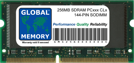 256MB SDRAM PC100/133 144-PIN SODIMM MEMORY RAM FOR SAMSUNG LAPTOPS/NOTEBOOKS